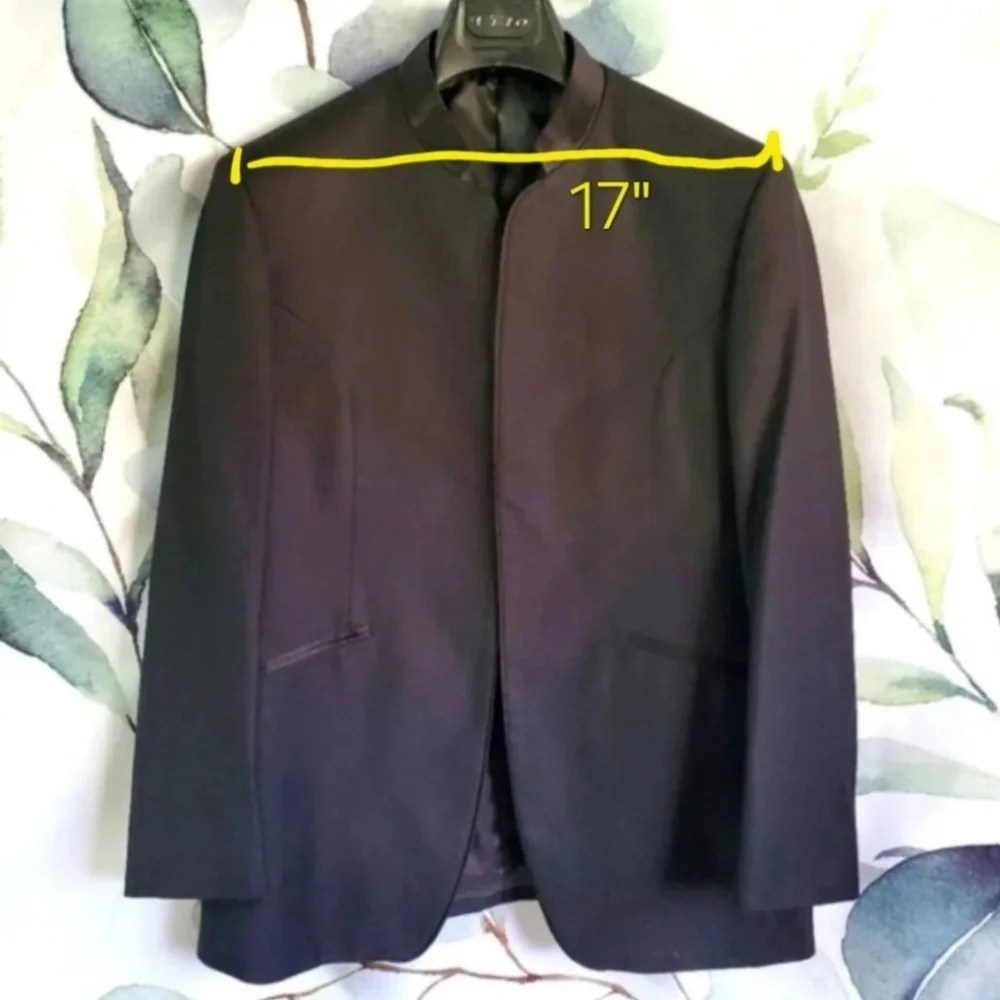 FERRECCI | Uomo Mirage Super 150 Suit/Tuxedo Jacket in Black sz 40S